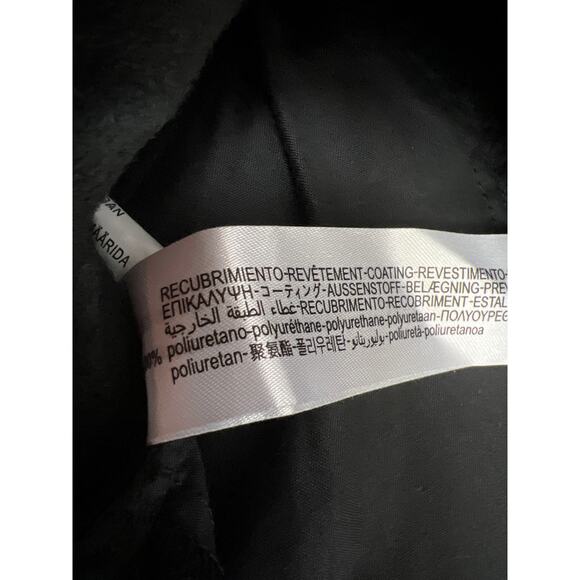 Zara knit Faux Leather Paper Bag Mini Skirt size Small Black NWT - Picture 6 of 6